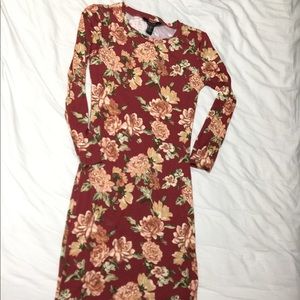 Red Floral Dress